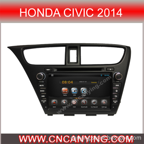 Car DVD Player for Pure Android 4.2.2, Car DVD Player for Honda Civic 2014 with A9 CPU Capacitive Touch Screen GPS Bluetooth (AD-8037)